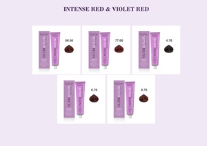 ครีมย้อมผมถาวร ERREELLE Prestige Nutricolor สูตรวีแกน 120 มล. สูตรบำรุงผม สีแดงเข้มและสีแดงม่วง - Product Image 4