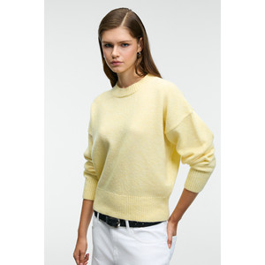 Pull en tricot épais à col rond en cachemire ultra doux, coupe ample pour femmes GRIMELANGE NANNA - Product Image 1