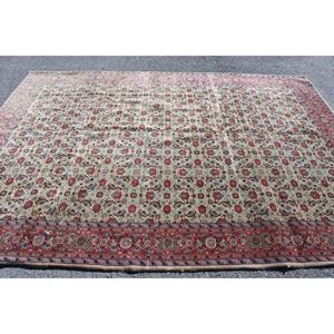 Alfombra Turca Vintage, Alfombra de 7.3x10.2 pies, Alfombra con Estampado Animal en Rojo y Azul - Product Image 3