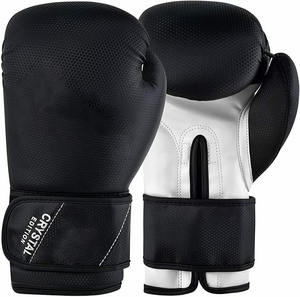 Guantes de Boxeo Profesionales de Cuero Sanda, Servicio Personalizado OEM, Impermeables, Transpirables, de Alta Calidad - Product Image 1