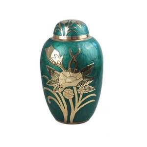 Nouveau look avec un prix raisonnable fabriqué en inde en gros-crémation-urnes fournitures funéraires urne en aluminium crémation fabrication indienne - Product Image 4