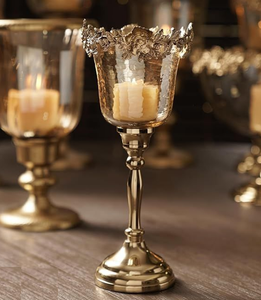 Bougeoir décoratif en aluminium personnalisé pour la maison et le mariage Éclairage personnalisé Autres bougeoirs Hurricanes - Product Image 1