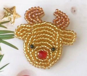 Pendientes Artesanales con Diseño de Helado, Nuevo Diseño, con Bordado Festivo y Cuentas de Semillas, Joyería Festiva - Product Image 5