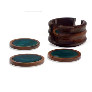 Dessous de verre en acier inoxydable plaqué or pour le thé de forme ronde Tasses à thé en verre de qualité supérieure Dessous de verre pour le thé décoratif - Product Image 6