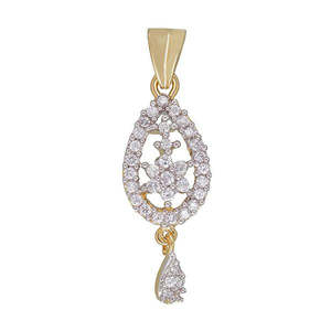 Tip Top Fashions 1202110 Fine Pendant & Charm AD Stone con chapado en oro - Product Image 1