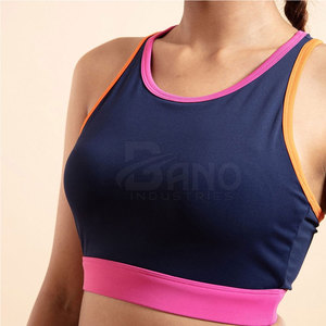 2024 último diseño de secado rápido transpirable gimnasio sujetador elasticidad compresión Color personalizado Crop Top Sujetador deportivo Yoga correr de talla grande - Product Image 6