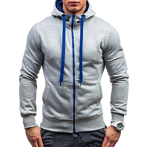 Sudadera con capucha y cremallera para hombre, hecha con tela suave y transpirable, perfecta para uso casual, entrenamientos en el gimnasio, correr y moda urbana 2025 - Product Image 2