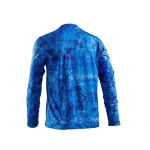 เสื้อตกปลาแขนยาวมีฮู้ดสำหรับผู้ชาย,เสื้อสวมตกปลาแบบกำหนดเอง Uv พิมพ์โลโก้ดิจิตอลเสื้อตกปลา - Product Image 4