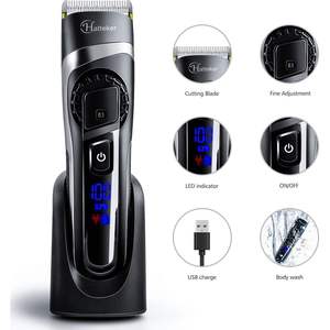 Recortadora de Pelo Inalámbrica de Precisión para Hombre, 3 en 1, Cortadora de Barba y Pelo Largo, Resistente al Agua IPX7, Cuchillas de Cerámica, Fuente de Alimentación USB - Product Image 4