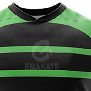 Vente en gros Nouveau style Personnalisé Imprimé Nom et numéro 100% Polyester Grande taille Maillot de rugby et short pour hommes - Product Image 4