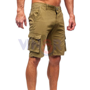 Al Aire Libre Multi bolsillos caqui Delgado hombres táctico Cargo corto secado rápido transpirable utilidad Cargo corto para hombres al por mayor - Product Image 2