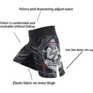 Top Trending Hot Selling Adult Training MMA Shorts Venta al por mayor MMA Shorts en calidad superior con logotipo personalizado - Product Image 3