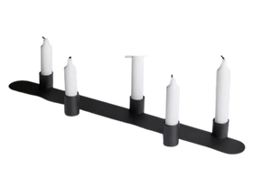 Nouveau bougeoir en fer conçu disponible en finition mate et personnalisée à quatre bras pour la décoration de la maison et du mariage - Product Image 3