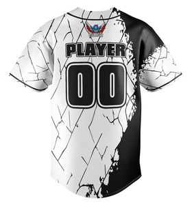 Vente en gros de maillots de baseball et de softball brodés personnalisables Vêtements de sport en polyester par lot de maillots de baseball imprimés - Product Image 2