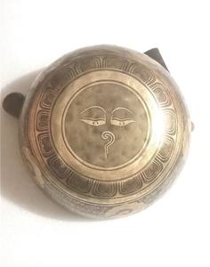 ชามร้องเพลงสีบรอนซ์ทิเบตทำด้วยมือศิลปะทางศาสนาทำจากเนปาลงานฝีมือโลหะสำหรับการทำสมาธิและการรักษา - Product Image 3