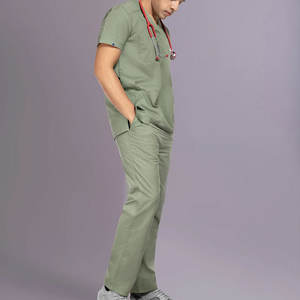 Uniformes Médicos de Tela Elástica Fáciles de Usar, Uniformes de Hospital de Primera Calidad, Modernos, Resistentes al Sudor - Product Image 3