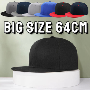 Casquette de baseball de planche à roulettes à 5 panneaux pour hommes à la mode chapeau de football uni Snapback de grande taille avec dos fermé - Product Image 4