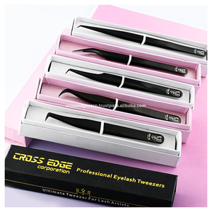 Pinzas para Extensión de Pestañas con Punta de Fibra de Marca Privada, Rectas y Curvas, Antideslizantes, Herramienta para Artistas de Pestañas, Probadas a Mano - Product Image 5