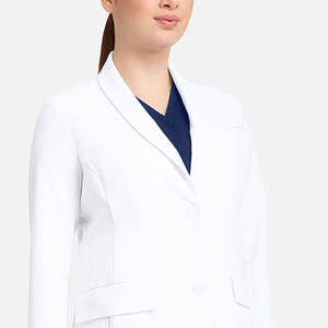 Blouses de médecin personnalisées OEM pour femmes, blouses blanches de qualité supérieure, tenues de travail pour médecins et infirmières, blouses de laboratoire - Product Image 4