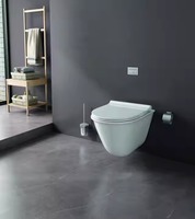WC mural en céramique blanche de luxe de style européen avec réservoir encastré pour lavabo Jomoo