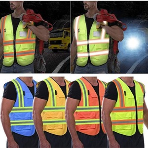 Chaleco de Seguridad Reflectante de Alta Visibilidad, Chaleco de Trabajo de Seguridad Personalizado con Múltiples Bolsillos, Chaleco de Seguridad Reflectante de Alta Visibilidad para Hombre - Product Image 6