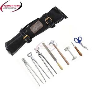 Top Trending Horse Shoe Farrier Hoof Trimmer Tool Kit ABScess Loop Knife 2PCs Horse Shoe Nippers Buffer Instrumentos quirúrgicos - Product Image 3