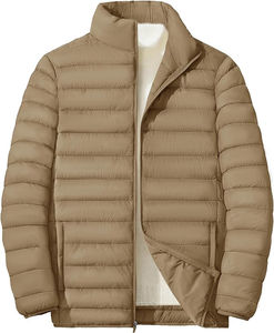 Nouvelles vestes de qualité supérieure 2025, manteau rembourré en coton, col montant, chaud, ample, style bulle, vestes d'hiver pour hommes, vestes matelassées blanches - Product Image 5
