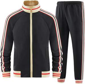 Chándal Deportivo Personalizado para Hombre, Ropa de Entrenamiento, Informal, para Otoño, para Correr, Ajuste Regular, Alto Impacto, Sólido, Ligero, Poliéster/Algodón - Product Image 6