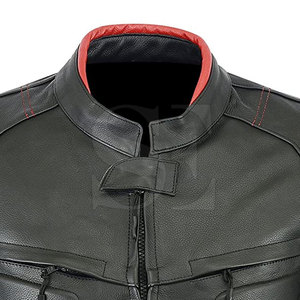 Vestes de moto en cuir véritable de style de course classique pour hommes professionnels personnalisés de haute qualité hiver imperméable et coupe-vent - Product Image 5