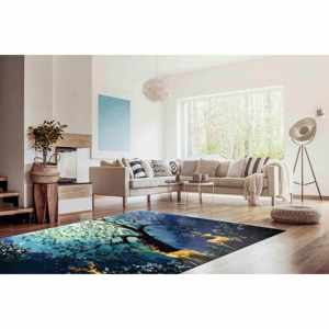 Alfombra Bosque de Ciervos Dorados: Alfombra Antideslizante para Entrada, Alfombra Delgada No Tejida - Product Image 3