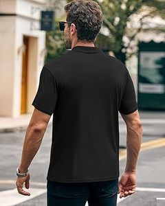 Custom Logo 350GSM Oversize Men's <b>T</b>-<b>Shirt</b> Hip Hop Style <b>Thick</b> Collar Mock Neck Heavyweight Jersey Crop Black Mocked Necked - Product Image 2