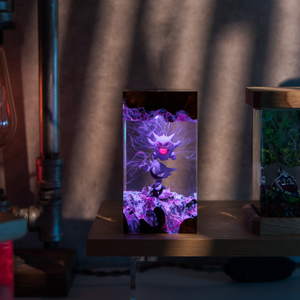 Custom Epoxy Lamp, Epoxy Resin Lamp, Custom Epoxy Resin Lamp, Resin Wood Art Lamp, Custom Night <b>Light</b>, Handmade Gift, Birthday - Product Image 2