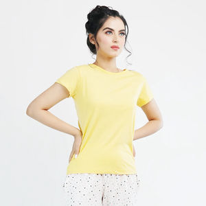 Camisetas de Mujer para Calle, 100% Algodón, Textura Suave, Secado Rápido, Transpirable, Ecológica, Diseño Clásico Sólido, Perfecta para Exteriores - Product Image 5