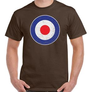 Mod T-Shirt các mứt Xe tay ga RAF Logo Mens Funny Retro mục tiêu Spitfire lambretta - Product Image 3