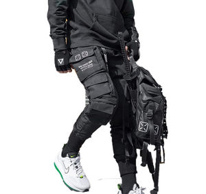 กางเกงคาร์โก้ขาตรงแบบหลวมกางเกงผ้าฝ้ายกางเกงคนงานทนทานต่อการฉีกขาดกางเกงใส่ทำงานกางเกงทำงาน - Product Image 6