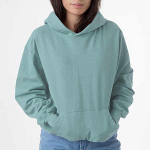 Sudaderas con capucha personalizadas de alta calidad para mujer estilo callejero invierno cremallera Sudadera con capucha tejida en blanco liso a granel ropa al por mayor cuello con capucha - Product Image 3
