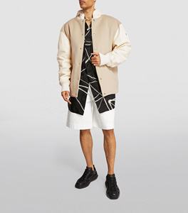 Chaqueta Universitaria de Béisbol de Alta Calidad Personalizada con Mangas de Cuero y Cuerpo de Lana para Hombre, Chaqueta Universitaria de Béisbol para Hombre - Product Image 5