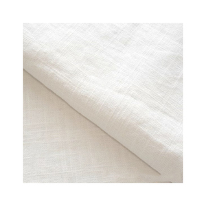 100% Lino Ligero Nudo arrugado Tela de color sólido para camisas Vestidos Textiles para el hogar Niñas Niños Transpirable Ecológico - Product Image 1