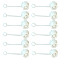 Embouts de pailles jetables en silicone avec couvercle anti-poussière et accessoires de protection multicolores écologiques