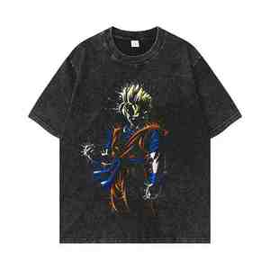 2025 Top Tendance O-cou T-Shirt Hommes Boxy Fit 100% Coton Solide Surdimensionné Lourd DIY Personnalisé Tricoté Impression Numérique Vintage - Product Image 3