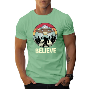 Camisetas de Manga Corta al por Mayor, de Alta Calidad, Nuevas, Premium, 100% Algodón, con Logotipo de Fábrica Personalizado, Impresión en Serigrafía, Antiencogimiento, a la Moda - Product Image 2