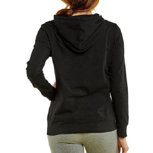 Femmes en peluche chaud demi-fermeture éclair pull à capuche Logo personnalisé porter à la mode coupe ample long hiver sweat marque exportée BD - Product Image 5