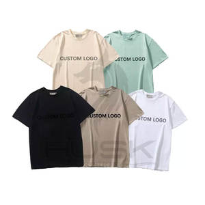 เสื้อยืดขนาดใหญ่พิเศษของผู้ชาย,เสื้อยืดทรงหลวมพิเศษผ้าคอตตอน100พิมพ์ลายเรียบ - Product Image 1