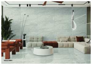 Carreaux de porcelaine design 600x1200mm, effet marbre poli doux, revêtement de sol haut de gamme pour l'architecture moderne - Product Image 4