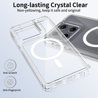 Funda Magnética para Teléfono Móvil con Carga, TPU Rígido + Acrílico Flexible, Esquinas con Amortiguación de Aire, Anti-Caídas, Diseño de Lujo, Acabado Esmerilado