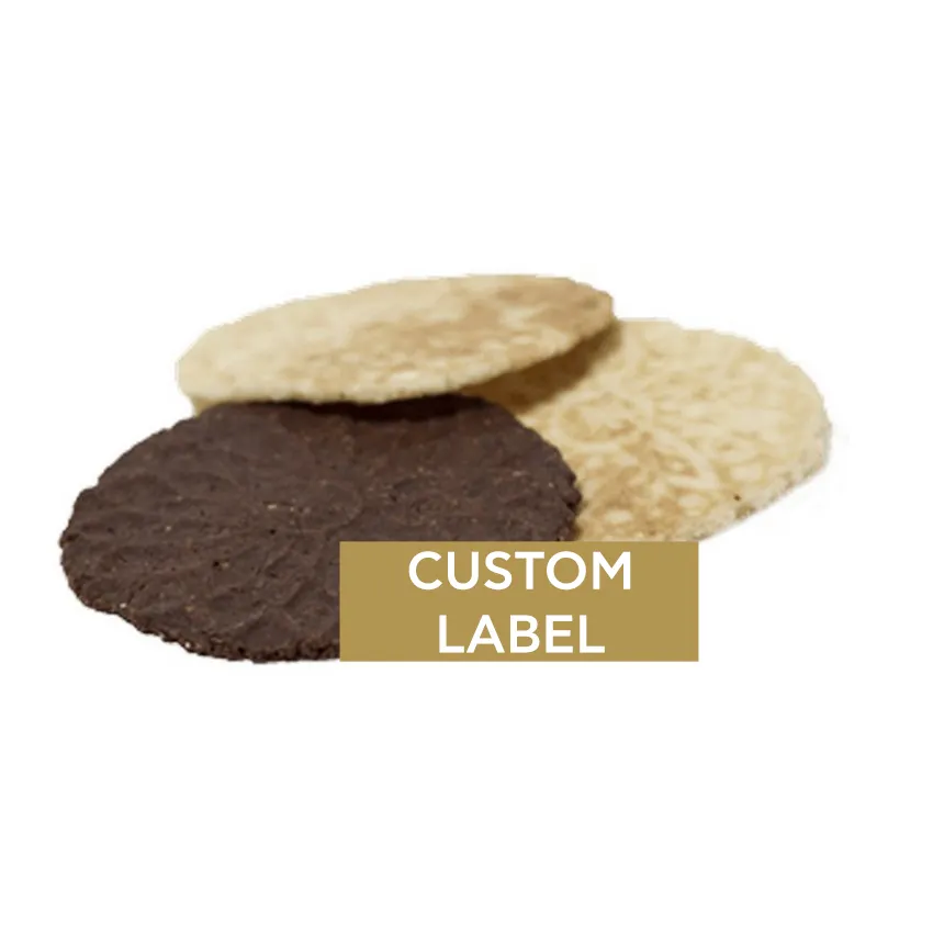 Custom Label Canestrelli Crunchy Chocolate Vanilla Waffle 200g Wheat Flour 00 Handmade Cookies Made In Italy Snack 10pcs Box