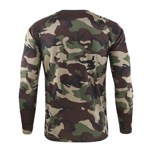 Chemises Camouflage Personnalisées de Haute Qualité, Coupe Slim Vintage, Sport, Gym, Performance, Séchage Rapide, Respirantes, Imperméables pour la Chasse, Vente en Gros - Product Image 6