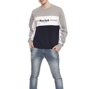 Estilo básico Calidad superior Diseño personalizado Hombres Sudadera Algodón básico Mezclado Venta en línea Color único Hombres Sudadera - Product Image 4