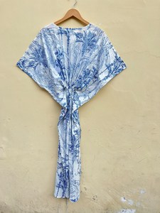 Maxi vestido bohemio hecho a mano para mujer, caftán informal con estampado de animales, caftán moderno para Primavera, Otoño e Invierno - Product Image 3