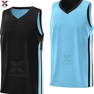 Maillots de basket-ball sans manches personnalisés en sublimation, antibactériens, respirants, évacuant l'humidité, séchage rapide, 100% polyester, toutes saisons - Product Image 3